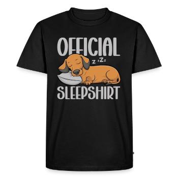 Chemise de nuit officielle Teckel Chien teckel - T-shirt Premium bio Homme - noir - Devant - Nico (187cm)
