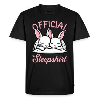 Chemise de nuit officielle Funny Rabbit Rabbit - T-shirt Premium bio Homme - noir - Devant - Nico (187cm)