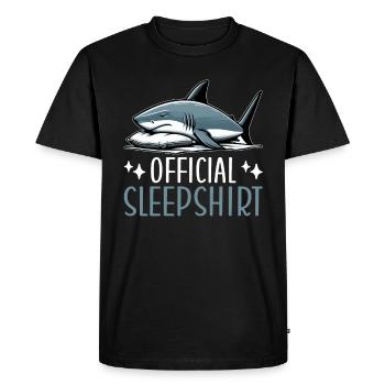 Chemise de nuit officielle Funny Shark Pyjamas - T-shirt Premium bio Homme - noir - Devant - Nico (187cm)