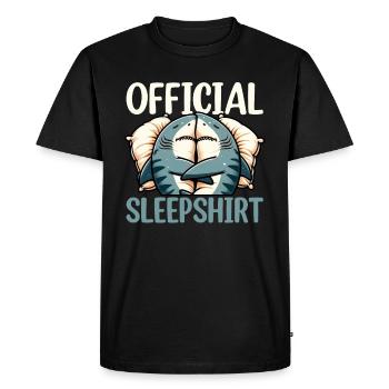 Chemise de nuit officielle Funny Shark Pyjamas - T-shirt Premium bio Homme - noir - Devant - Nico (187cm)