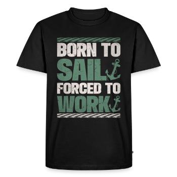 Boat Captain Funny Boat Sailing Lake Boater - Men's Premium Organic T-Shirt - black - Front - Nico (187cm)