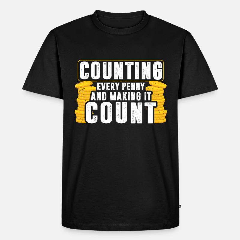 Secrétaire Comptable des Comptables Comptabilité - T-shirt Premium bio Homme - noir
