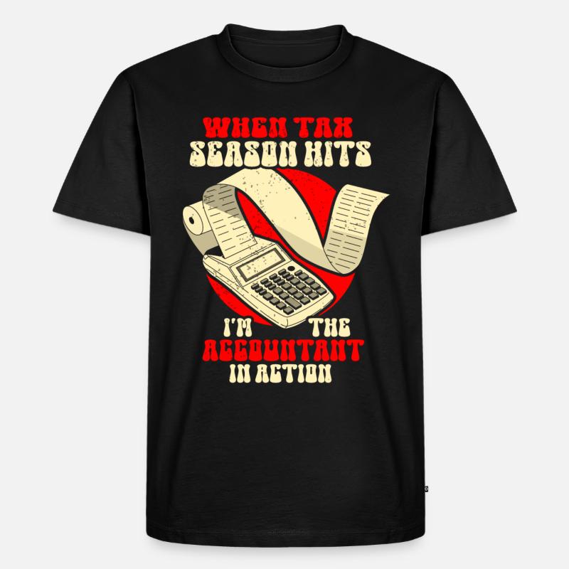Secrétaire Comptable des Comptables Comptabilité - T-shirt Premium bio Homme - noir