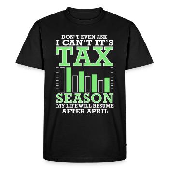 Accounting Secretary of Accountants Accounting - Men's Premium Organic T-Shirt - black - Front - Nico (187cm)