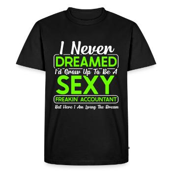 Accounting Secretary of Accountants Accounting - Men's Premium Organic T-Shirt - black - Front - Nico (187cm)