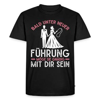 Le marié Funny EVJ - T-shirt Premium bio Homme - noir - Devant - Nico (187cm)