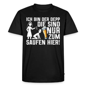 Le marié Funny EVJ - T-shirt Premium bio Homme - noir - Devant - Nico (187cm)
