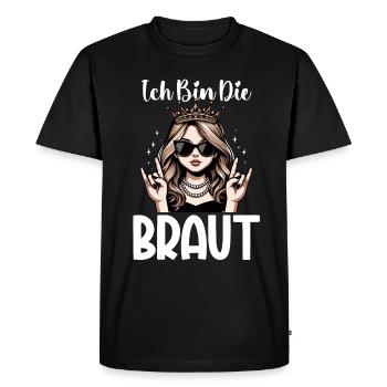 The Bride Funny Bachelorette Party Maid of Honor - Men's Premium Organic T-Shirt - black - Front - Nico (187cm)