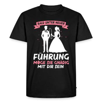 Le marié Funny EVJ - T-shirt Premium bio Homme - noir - Devant - Nico (187cm)