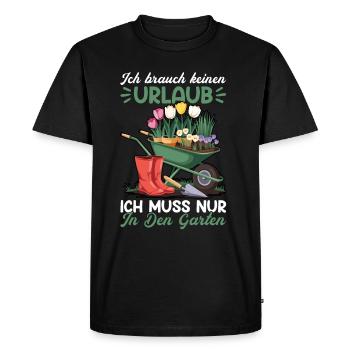 Jardin Jardinage Plantes Jardiniers Jardiniers Amateurs - T-shirt Premium bio Homme - noir - Devant - Nico (187cm)