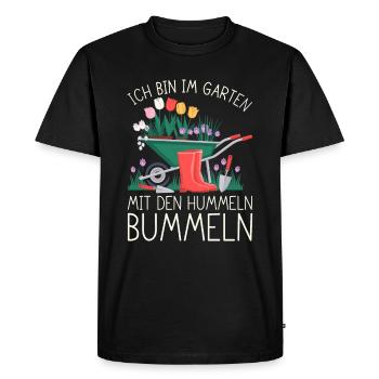 Jardin Jardinage Plantes Jardiniers Jardiniers Amateurs - T-shirt Premium bio Homme - noir - Devant - Nico (187cm)