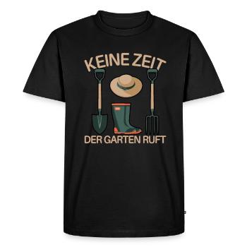 Jardin Jardinage Plantes Jardiniers Jardiniers Amateurs - T-shirt Premium bio Homme - noir - Devant - Nico (187cm)