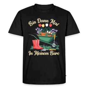 Jardin Jardinage Plantes Jardiniers Jardiniers Amateurs - T-shirt Premium bio Homme - noir - Devant - Nico (187cm)