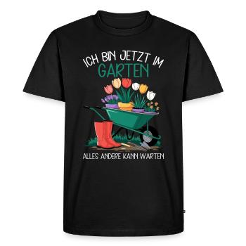 Jardin Jardinage Plantes Jardiniers Jardiniers Amateurs - T-shirt Premium bio Homme - noir - Devant - Nico (187cm)
