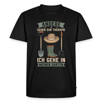 Jardin Jardinage Plantes Jardiniers Jardiniers Amateurs - T-shirt Premium bio Homme - noir - Devant - Nico (187cm)
