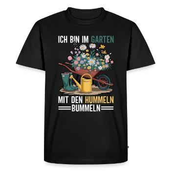 Jardin Jardinage Plantes Jardiniers Jardiniers Amateurs - T-shirt Premium bio Homme - noir - Devant - Nico (187cm)