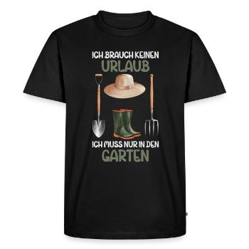 Jardin Jardinage Plantes Jardiniers Jardiniers Amateurs - T-shirt Premium bio Homme - noir - Devant - Nico (187cm)