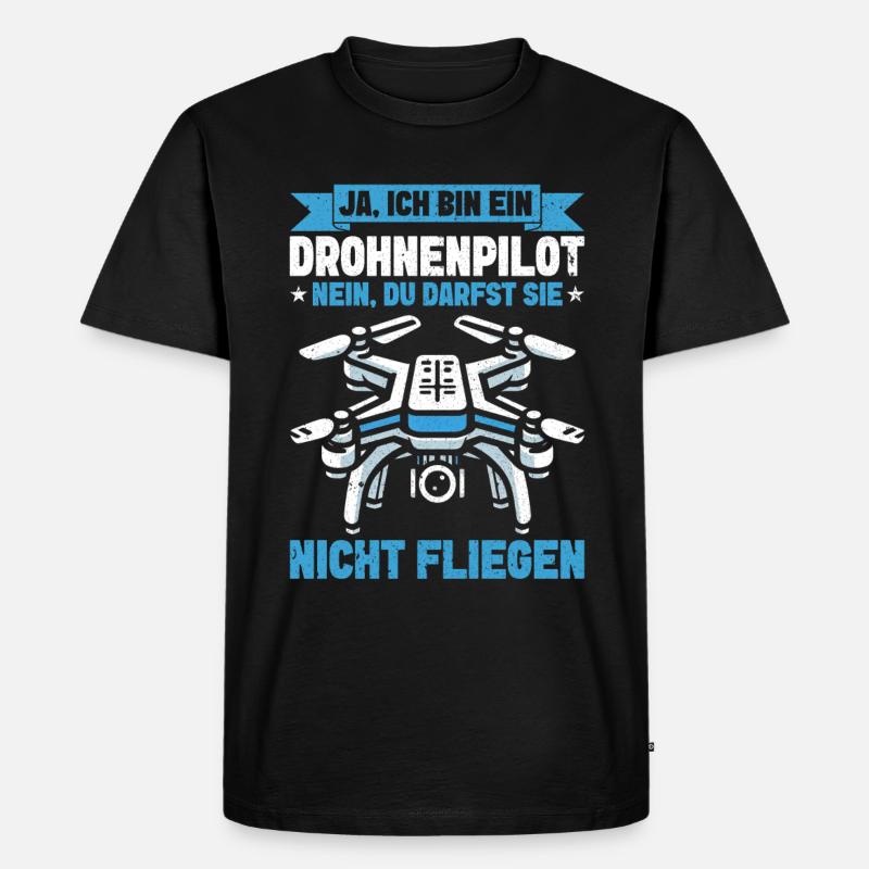 Drone Pilot Quadcopter Flying Quadcopter - Men's Premium Organic T-Shirt - black