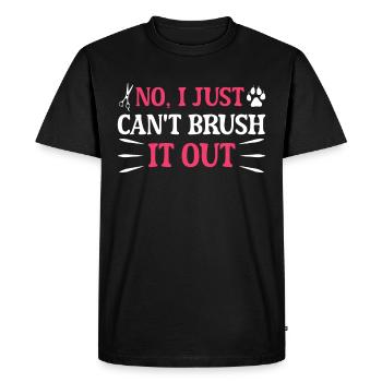 Chien Chiot Soins pour animaux de compagnie Salon d’emploi - T-shirt Premium bio Homme - noir - Devant - Nico (187cm)