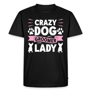 Chien Chiot Soins pour animaux de compagnie Salon d’emploi - T-shirt Premium bio Homme - noir - Devant - Nico (187cm)