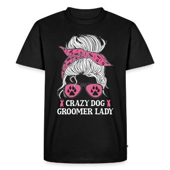 Chien Chiot Soins pour animaux de compagnie Salon d’emploi - T-shirt Premium bio Homme - noir - Devant - Nico (187cm)