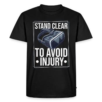 Virtual Reality Athlete Witzer VR Gamer Headset - Men's Premium Organic T-Shirt - black - Front - Nico (187cm)