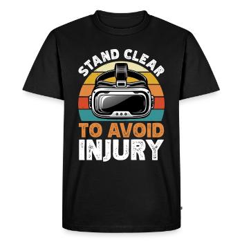 Virtual Reality Athlete Witzer VR Gamer Headset - Men's Premium Organic T-Shirt - black - Front - Nico (187cm)