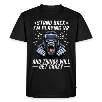 Virtual Reality Athlete Witzer VR Gamer Headset - Men's Premium Organic T-Shirt - black - Front - Nico (187cm)