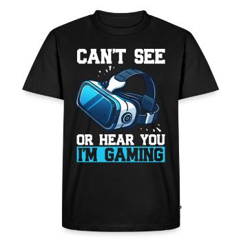 Virtual Reality Athlete Witzer VR Gamer Headset - Men's Premium Organic T-Shirt - black - Front - Nico (187cm)