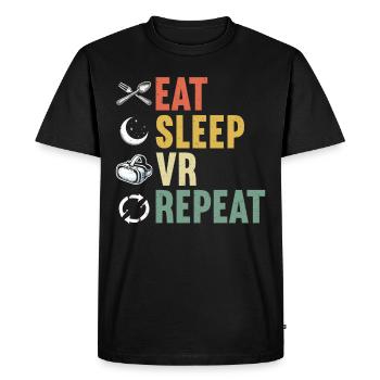 Virtual Reality Athlete Witzer VR Gamer Headset - Men's Premium Organic T-Shirt - black - Front - Nico (187cm)