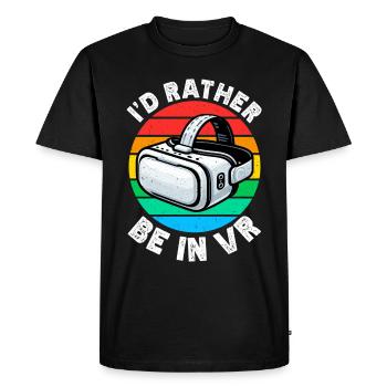 Virtual Reality Athlete Witzer VR Gamer Headset - Men's Premium Organic T-Shirt - black - Front - Nico (187cm)