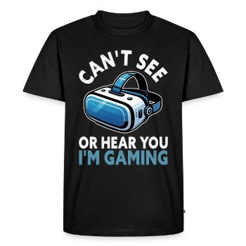 Virtual Reality Athlete Witzer VR Gamer Headset - Men's Premium Organic T-Shirt - black - Front - Nico (187cm)