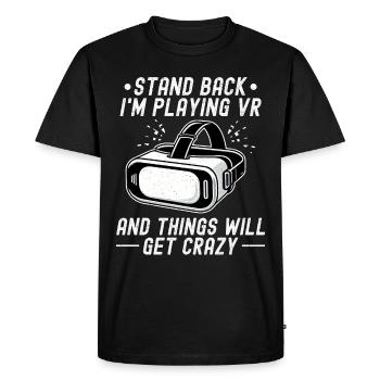 Virtual Reality Athlete Witzer VR Gamer Headset - Men's Premium Organic T-Shirt - black - Front - Nico (187cm)