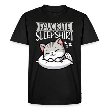 Official Sleeper American Short Lover - Men's Premium Organic T-Shirt - black - Front - Nico (187cm)