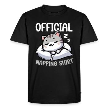 Official Sleeper American Short Lover - Men's Premium Organic T-Shirt - black - Front - Nico (187cm)