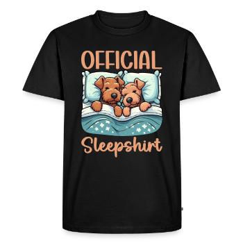 Maison de couchage officielle Airedale Terrier - T-shirt Premium bio Homme - noir - Devant - Nico (187cm)