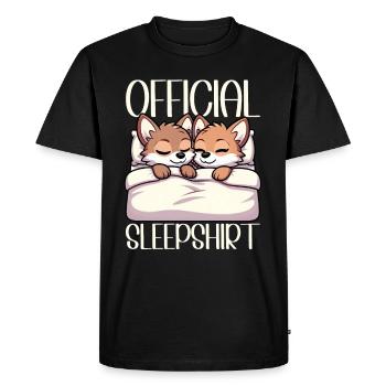 Officiel Sleeping House Coyote Lover Funny - T-shirt Premium bio Homme - noir - Devant - Nico (187cm)