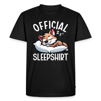 Officiel Sleeping House Coyote Lover Funny - T-shirt Premium bio Homme - noir - Devant - Nico (187cm)