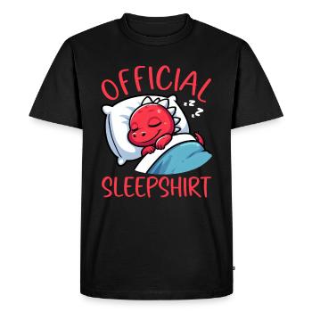 Dormeur officiel Dragon Sweet Lazy - T-shirt Premium bio Homme - noir - Devant - Nico (187cm)