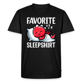 Dormeur officiel Dragon Sweet Lazy - T-shirt Premium bio Homme - noir - Devant - Nico (187cm)