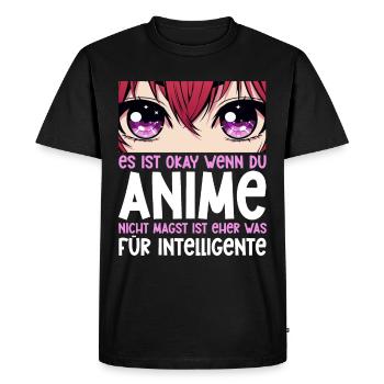 Anime Manga Otaku Japon Kawaii Waifu Anime Cosplay - T-shirt Premium bio Homme - noir - Devant - Nico (187cm)