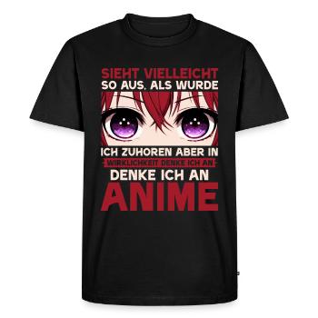 Anime Manga Otaku Japon Waifu Anime Girl Cosplay - T-shirt Premium bio Homme - noir - Devant - Nico (187cm)