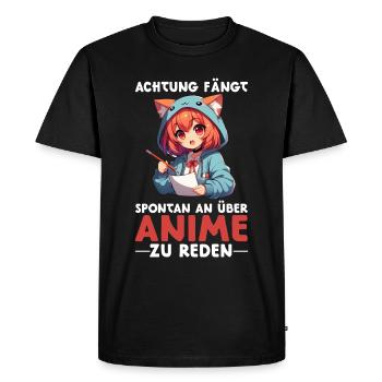 Anime Manga Otaku Japon Waifu Anime Girl Cosplay - T-shirt Premium bio Homme - noir - Devant - Nico (187cm)