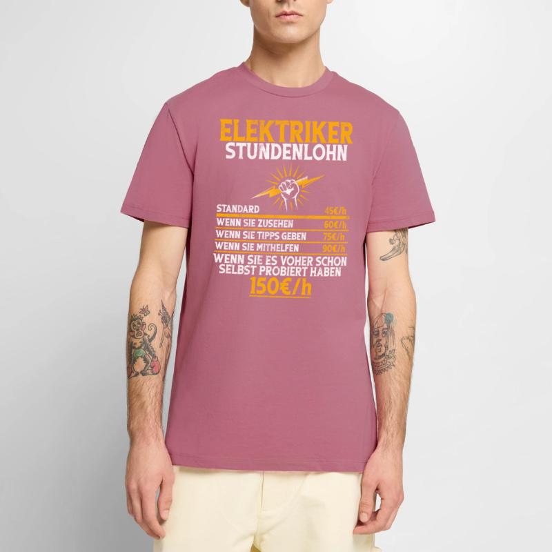 Electronics Technician Electrics Profession Volt Electrical Engineering Men's Premium Organic T-Shirt