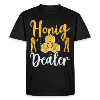 Apiculteurs Abeilles Miel Nature Abeille Murmures Apiculture - T-shirt Premium bio Homme - noir - Devant - Nico (187cm)