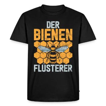 Apiculteurs Abeilles Miel Nature Abeille Murmures Apiculture - T-shirt Premium bio Homme - noir - Devant - Nico (187cm)