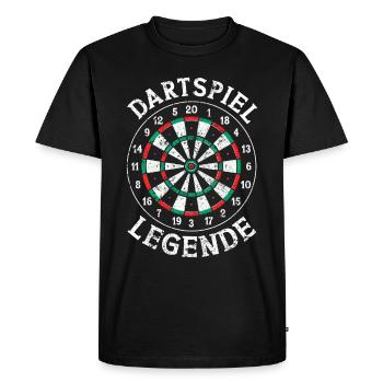 Fléchettes Jeu de fléchettes Jeu de fléchettes Jeu de fléchettes - T-shirt Premium bio Homme - noir - Devant - Nico (187cm)