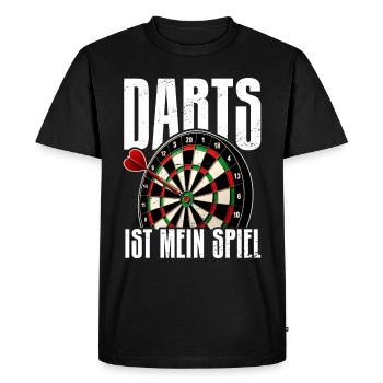 Fléchettes Jeu de fléchettes Jeu de fléchettes Jeu de fléchettes - T-shirt Premium bio Homme - noir - Devant - Nico (187cm)