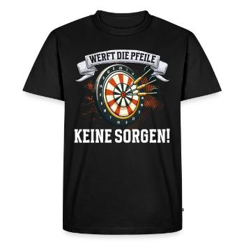 Fléchettes Jeu de fléchettes Jeu de fléchettes Jeu de fléchettes - T-shirt Premium bio Homme - noir - Devant - Nico (187cm)