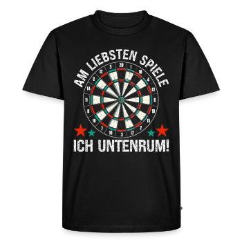 Fléchettes Jeu de fléchettes Jeu de fléchettes Jeu de fléchettes - T-shirt Premium bio Homme - noir - Devant - Nico (187cm)